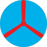 Flat style testflight in red and blue color. vector