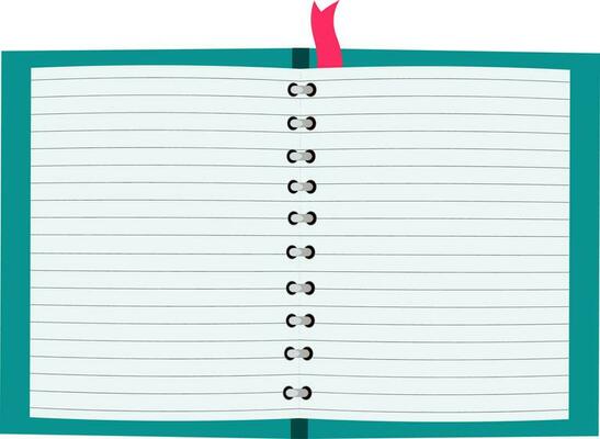 Flat illustration of a open book.