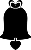 Bell sign or symbol in flat style. vector