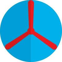 Flat style testflight in red and blue color. vector