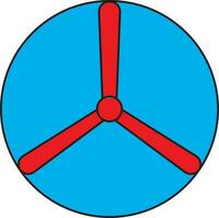 Flat style testflight in red and blue color. vector