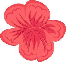 Flat illustration of pink flower design. vector