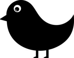 Flat style illustration of a Bird. vector