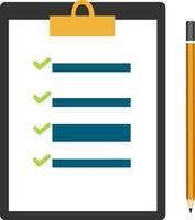 Checklist with pencile for Business. vector