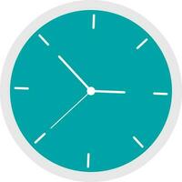 Flat illustration of a clock. vector