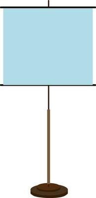 Flat illustration of a projection screen.