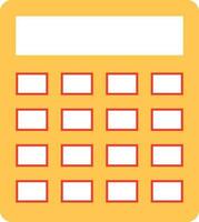 Flat illustration of a calculator. vector