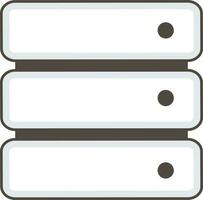 Flat style icon of a row binder. vector