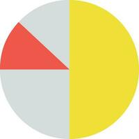 Flat icon of a pie chart. vector