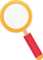 Flat style icon of a magnifying glass. vector