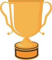 Flat illustration of a trophy cup. vector