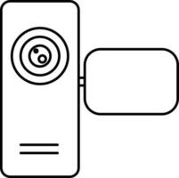 Camcorder icon or symbol. vector