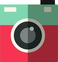 Flat illustration of a shiny camera. vector