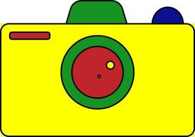 Isolated digital camera icon. vector