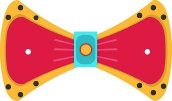 Illustration of colorful bow tie. vector