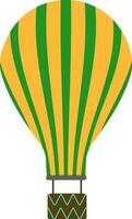 Illustration of hot air balloon. vector