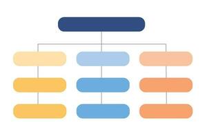 diagrama de flujo, infografía, organización cuadro, empresa estructura, vector ilustración.