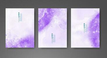 Cards with watercolor background. Design for your cover, date, postcard, banner, logo. vector