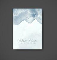 Cards with watercolor background. Design for your cover, date, postcard, banner, logo. vector