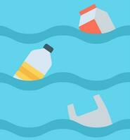 Water Pollution icon vector image.