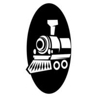 train icon logo design vector