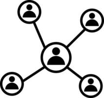 Social network icon icon vector . People network business icon