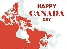 vector background happy canada day with maps