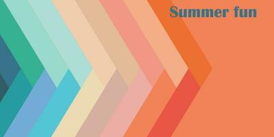 Abstract background design with summer theme vector