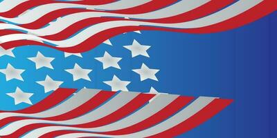 Background design with American independence day theme vector
