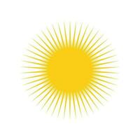 plantilla de icono de vector de logotipo de ilustración de sol