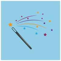 Wand Magic stick icon vector symbol template