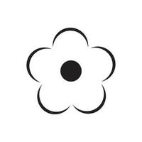 flor logo ilustración vector diseño