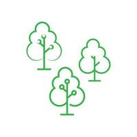 Tree Line Logo Template vector symbol