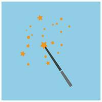 Wand Magic stick icon vector symbol template