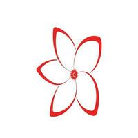 flor logo ilustración vector diseño