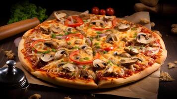 closeup view of pizza, photo