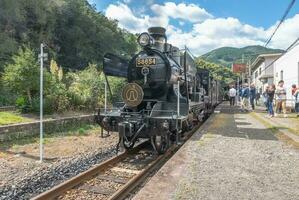 Oita,Kyushu,Japan - October 19, 2018 JR Kyushu Train SL Hitoyoshi, Steam locomotive train photo