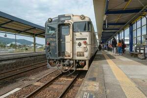 ibusuki,kagoshima,kyushu,japón - octubre 23, 2018 jr kyushu tren limitado Rápido ibusuki No tamatebako foto