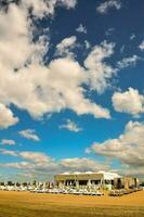 Scenic view with cloudy sky photo