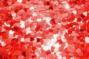 Red little hearts photo