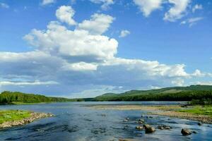 Scenic river view photo