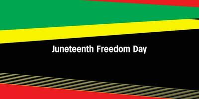 Juneteenth theme red yellow green black abstract background, liberty day, annual holiday. Vector design for banners, greeting cards, posters.