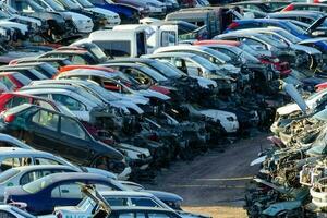 View of a junkyard photo