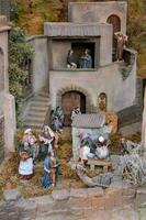 Jesus nativity miniature set photo