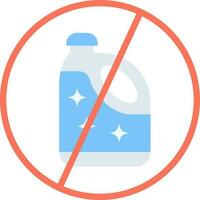 No Bleach icon vector image.