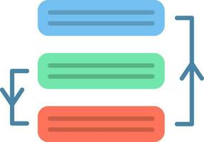 Prioritize icon vector image.