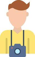 Photographer icon vector image.