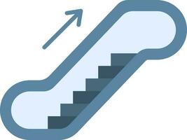 Escalator icon vector image.