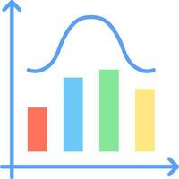 Histogram icon vector image.