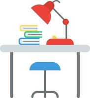 Desk Lamp icon vector image.